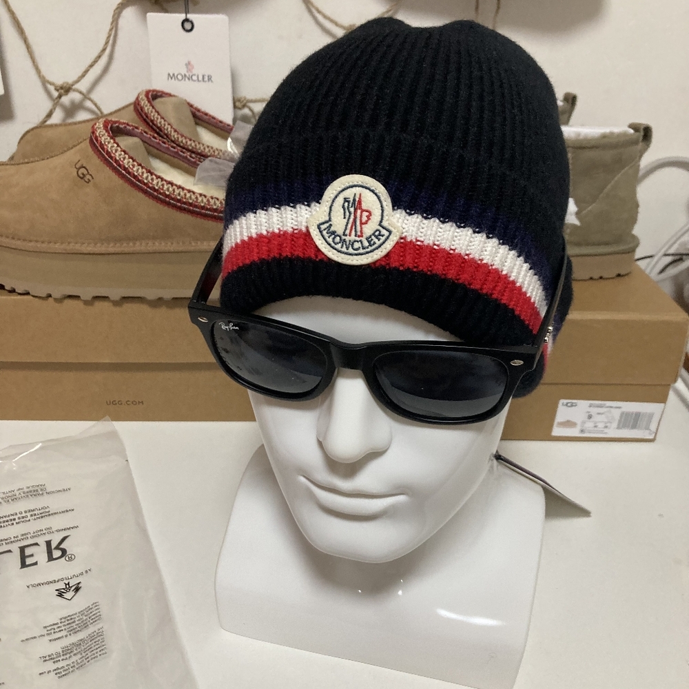 🎀🎉Moncler basic cold Black beanie